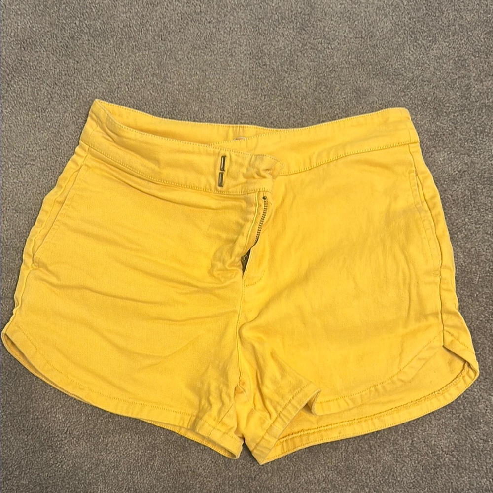 Modcloth High Waist Yellow Women's Shorts